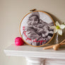 Personalised Message Photo Embroidery Hoop - Make & Mend