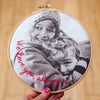 Personalised Message Photo Embroidery Hoop - Make & Mend