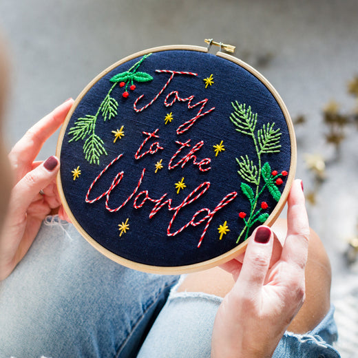 Joy to the World Soulful Hoop Stitch Kit
