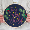 Joy to the World Soulful Hoop Stitch Kit