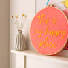 Words of Wisdom Embroidery Hoop Sign