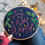 Joy to the World Soulful Hoop Stitch Kit