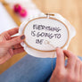 Everything Is Going To Be OK Mini Motivator Stitch Kit - Make & Mend