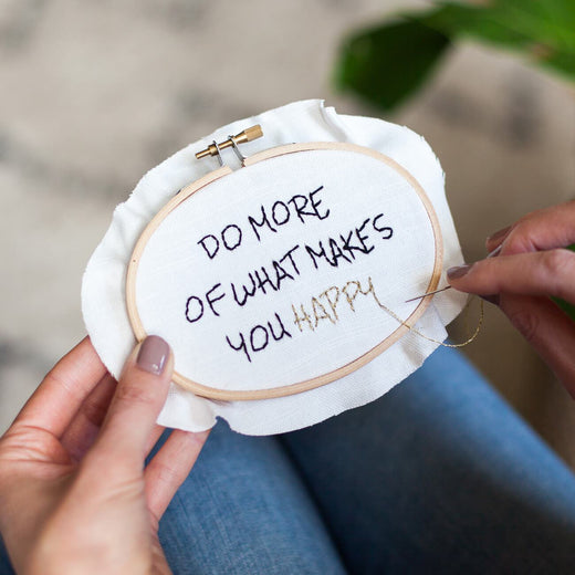 Do What Makes You Happy Mini Motivator Stitch Kit - Make & Mend