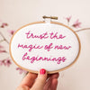 Trust Magic of New Beginnings Mini Motivator Stitch Kit - Make & Mend