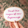 Trust Magic of New Beginnings Mini Motivator Stitch Kit - Make & Mend
