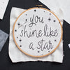 You Shine Like A Star Soulful Hoop Stitch Kit - Make & Mend