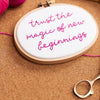 Trust Magic of New Beginnings Mini Motivator Stitch Kit - Make & Mend