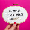 Do What Makes You Happy Mini Motivator Stitch Kit - Make & Mend