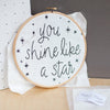 You Shine Like A Star Soulful Hoop Stitch Kit - Make & Mend